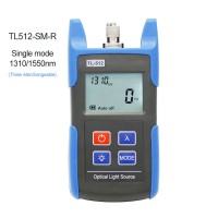 TL512 Handheld Fiber Optical Light Source Tester Dual Wavelength SM 1310/1550nm FC SC ST Connector