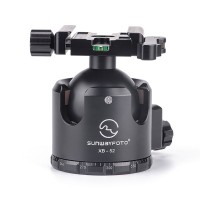 XB-52DL Superior Low-Profile Ball Head Panoramic Tripod Head Load 60KG with Clamp DLC-60