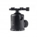 FB-52 360 Degree Panoramic Tripod Head Tripod Ball Head Load Capacity 20KG with Screw Knob Clamp