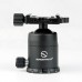 FB-36III Tripod Ball Head Panoramic Tripod Head Load Capacity 18KG with Screw Knob Clamp DDC-42i