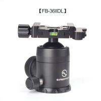 FB-36IIDL Tripod Ball Head Panoramic Tripod Head Load 18KG with Knob Lever Combo Clamp DLC-42