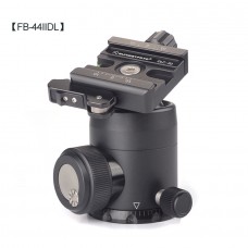 FB-44IIDL Tripod Ball Head Panoramic Tripod Head Load Capacity 30KG with Knob Lever Combo Clamp DLC-50