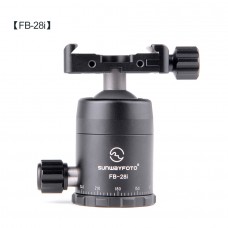 FB-28i Ball Head Panoramic Tripod Head Load 6KG with Screw-Knob Clamp DDC-37 For Wide Camera Plate