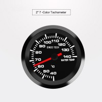 SINCOTECH 2" 7-Color Car Tachometer 52mm 1000RPM Tachoscope Gauge Revolution Meter DO637 for 12V Car