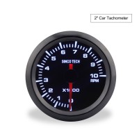 SINCOTECH 2" 52mm Car Tachometer 1000RPM Tachoscope Gauge Revolution Meter DO638 for 12V Car