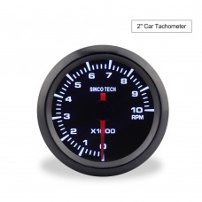 SINCOTECH 2" 52mm Car Tachometer 1000RPM Tachoscope Gauge Revolution Meter DO638 for 12V Car