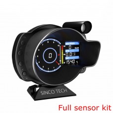 DO916 OBD2 Head-up Display Dashboard Full Sensor Kit Boost Water Oil Temp Voltage Speed RPM Gauge 