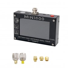 MINI600 HF/VHF/UHF Antenna Analyzer 0.1-600MHZ with 4.3" TFT LCD Touch Screen