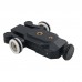 Electric Track Slider Dolly Car Remote Control for Canon Camera Camcorder Mobile Phone Gopro C100 Black 