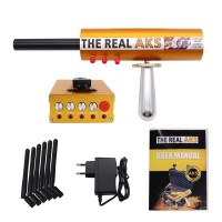The Real AKS Gold Long Range Gold Detector 6 Antennas Plastic Carry Case for Gold Silver