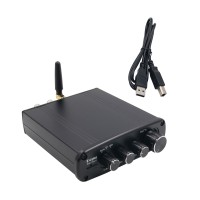 A10 Digital Power Amplifier Bluetooth 5.0 100W*2 Independent Decoding USB Interface TPA3116 