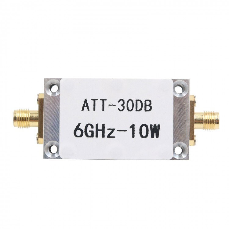10W 30DB RF Attenuator SMA Fixed Attenuator Work with Power Meter