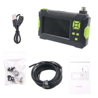 P30 Industrial Endoscope Inspection Camera Borescope 1920 x 1080P 8 LED For Car Pipe (10M Hard Cable)
