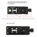 DMP-100R 100mm Nodal Slide Nodal Rail Multi-Purpose Rail with Clamp For Arca-Swiss Style Plates