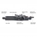 MFR-150 Macro Focusing Rail Slider with Lever-Release Clamp Load 7KG Dovetail Groove For Arca RRS Clamp