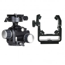 TS-E24 + GH-PRO For Canon TS-E17 TS-E24 Tilt Shift Lens Support Bracket & Geared Tripod Head Load 5KG 