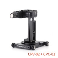 CPV-02 Camera Dolly + CPC-01 Mobile Phone Bracket For 360° Panoramic Photography Vlog