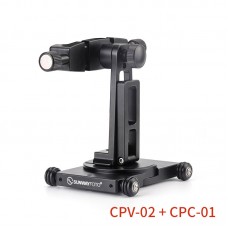 CPV-02 Camera Dolly + CPC-01 Mobile Phone Bracket For 360° Panoramic Photography Vlog