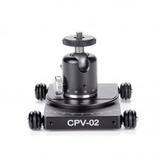 CPV-02 Camera Dolly + HB-01 Single-Notch Ball Head For 360° Panoramic Photography Vlog