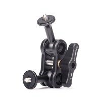 GA-02 Magic Arm Mini Ball Head Load 4KG For Action Camera Mobile Phone Bracket L Bracket Video Light