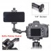 GA-02 Magic Arm Mini Ball Head Load 4KG For Action Camera Mobile Phone Bracket L Bracket Video Light