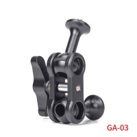 GA-03 Magic Arm Mini Ball Head Load 6KG For Action Camera Mobile Phone Bracket L Bracket Video Light