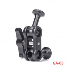 GA-03 Magic Arm Mini Ball Head Load 6KG For Action Camera Mobile Phone Bracket L Bracket Video Light