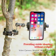 GA-01 Magic Arm + PF-01 C Clamp + CPC-02 Mobile Phone Clamp For Camera Smartphone Photography Vlog