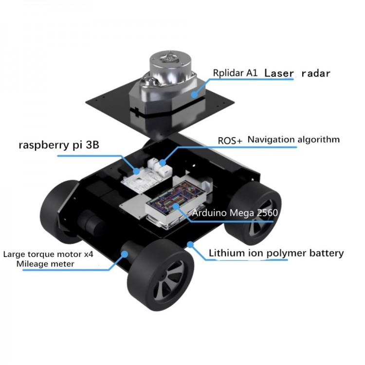 ROS Robot Car Autolabor2.5 Development Platform Wheeled Chassis SLAM