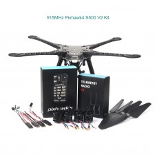Pixhawk4 S500 V2 Drone Kit w/ 2216-880KV Brushless Motor 1045 Propeller 915MHz Telemetry Radio