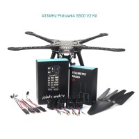 Pixhawk4 S500 V2 Drone Kit w/ 2216-880KV Brushless Motor 1045 Propeller 433MHz Telemetry Radio