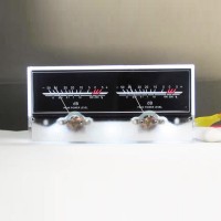 Power Amplifier VU Meter DB Level Audio Power Meter w/ Backlight Display 6.3 Double Pointer