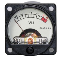 VU Meter Audio Level Meter Indicator with Warm Backlight AC/DC 6-12V Power Amplifier Accessories 