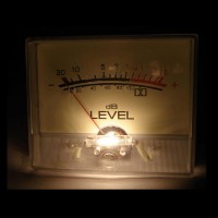 Power Amplifier Luminous VU Meter DB Level Meter Audio Level Indicator w/ AC/DC 6-12V Backlight 