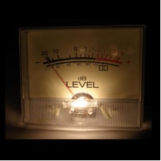 Power Amplifier Luminous VU Meter DB Level Meter Audio Level Indicator w/ AC/DC 6-12V Backlight 