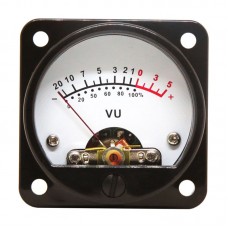 2pcs VU Meter + Driver Board Set Power Amplifier Audio Level Meter LED Backlight White 45mm Round