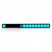 Car Sound Control Music Level Indicator Audio Music Spectrum Light Bar Decoration Light w/ USB Cable