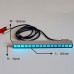 Car Sound Control Music Level Indicator Audio Music Spectrum Light Bar w/ Rearview Mirror Mount Kit