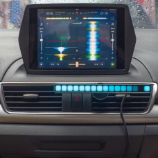 Car Sound Control Music Level Indicator Audio Music Spectrum Light Bar w/ Air Conditioning Port Mount Kit