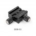 DDB-53 Bidirectional Quick Release Plate Clamp Length 54.5mm For For Ball Head Tripod