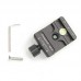 DDC-37 Quick Release Clamp Screw Knob Clamp Jaw Length 37mm For DSLR Tripod Ball Head