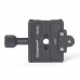 DDC-60L Quick Release Clamp Screw Knob Clamp Jaw Length 60mm For DSLR Tripod Ball Head