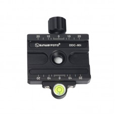 DDC-60i Quick Release Clamp Screw Knob Clamp Jaw Length 60mm For DSLR Tripod Ball Head