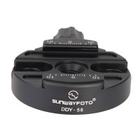 DDY-58 Tripod Head Quick Release Clamp Discal Clamp Diameter 58mm For All Arca-Swiss Style Plates 