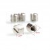 5pcs TN-2 Tripod Adapter Screw Bushing 9mm 1/4-Inch to 3/8-Inch Stainless Steel Slotted Post Type
