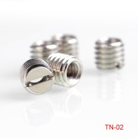 5pcs TN-2 Tripod Adapter Screw Bushing 9mm 1/4-Inch to 3/8-Inch Stainless Steel Slotted Post Type