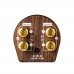 Bluetooth Power Amplifier Wood Grain HiFi 100W Class D Amplifier Digital Mini Pow Amp for Home Audio 