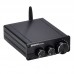 PA-04 200W 2.1 Channel Amplifier Bluetooth Mini Stereo HiFi Amp Assembled Black + Power Adapter