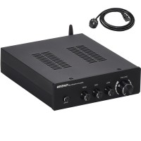 300Wx2 TPA3255 Bluetooth 5.0 DAC HiFi Home Power Amp with Tone Control Preamp Assembled Black