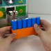 SUNKKO 18650 Battery Holder 18650 Cell Holder Fixture Tool Single Row For 6pcs Batteries Welding